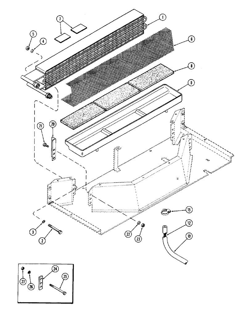 Схема запчастей Case IH 2470 - (296) - CAB, PLENUM WITH AIR CONDITIONER, UPPER, USED PRIOR TO CAB SERIAL NO. 7813600 (09) - CHASSIS/ATTACHMENTS