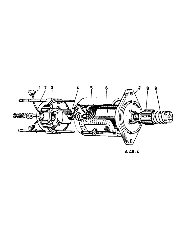 Схема запчастей Case IH 2350 - (3-19) - STARTER MOTOR (04) - ELECTRICAL SYSTEMS