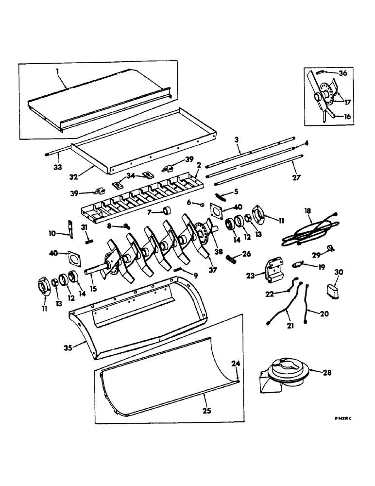 Схема запчастей Case IH 303 - (304) - STRAW CHOPPER, CUTTING PARTS (73) - RESIDUE HANDLING