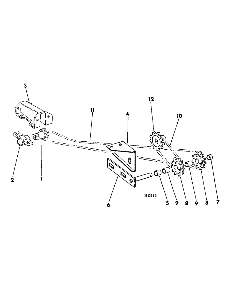 Схема запчастей Case IH 510 - (A-42) - GRASS SEED DRIVE, LOW REAR MOUNTED TYPE 