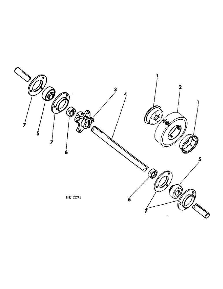 Схема запчастей Case IH 45 - (F-04) - ROD WEEDER DRIVE WHEEL & MOUNTING 