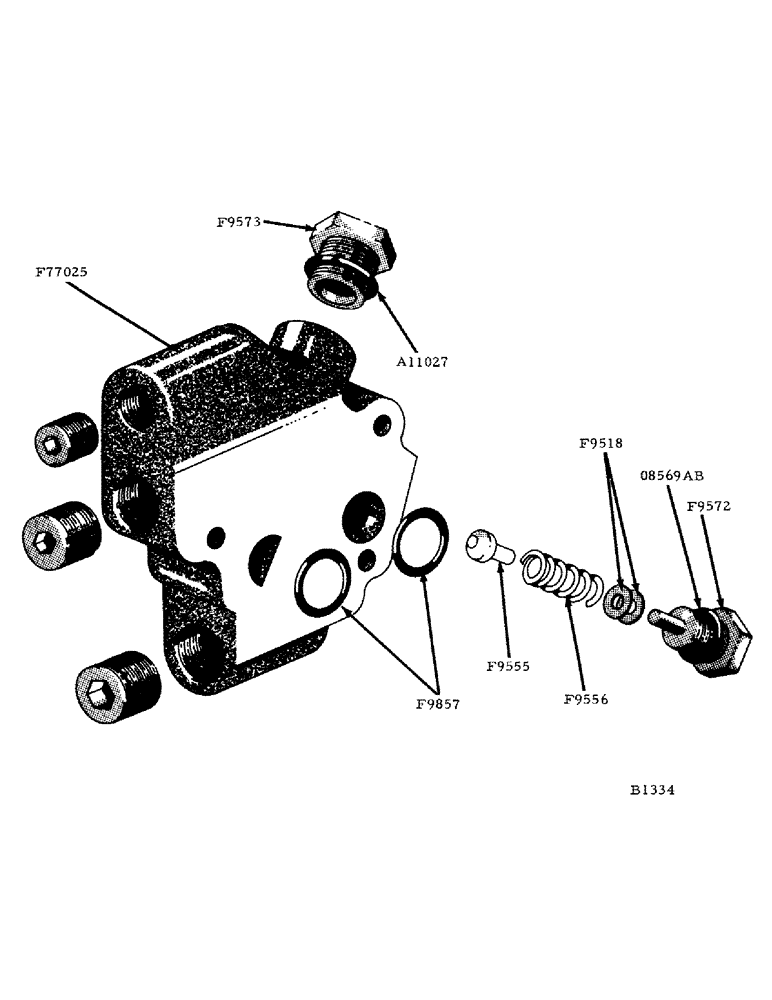 Схема запчастей Case IH 800 - (258) - FLOW DIVIDER, POWER STEERING ATTACHMENT (35) - HYDRAULIC SYSTEMS