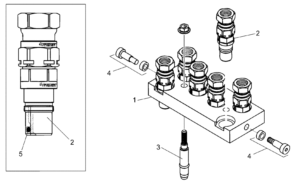 Схема запчастей Case IH LX750 - (35.310.AP[06]) - 6 COUPLER - UPPER (35) - HYDRAULIC SYSTEMS