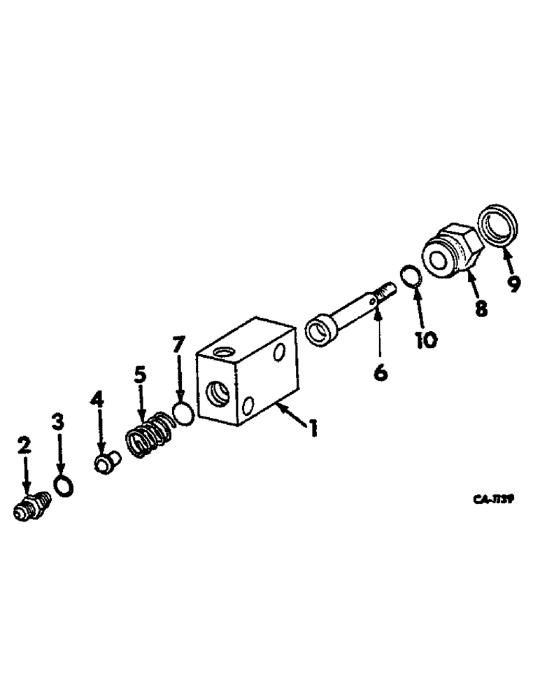 Схема запчастей Case IH 2500 - (07-081) - FOOT-N-INCH VALVE (04) - Drive Train