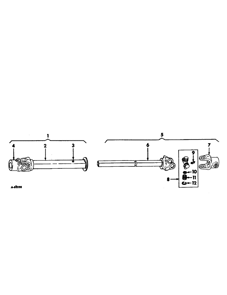 Схема запчастей Case IH 16 - (A-19) - UNIVERSAL JOINTS, 16 RAKE 