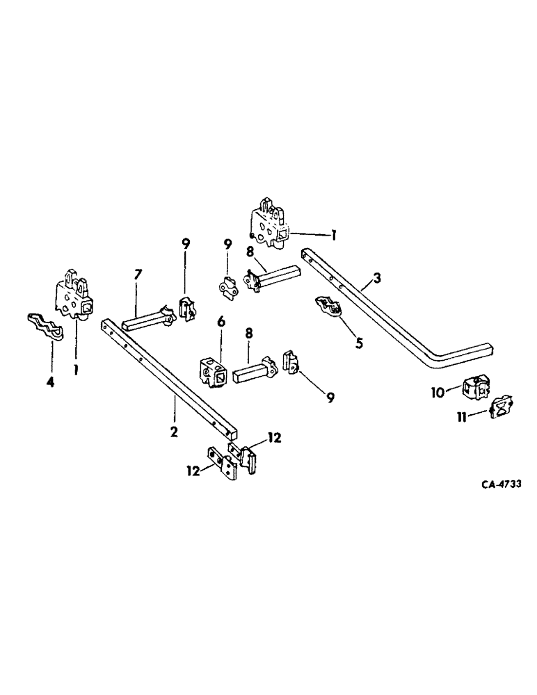 Схема запчастей Case IH 153 - (AP-21) - TOOLING EQUIPMENT, FOR WIDE ROW CORN AND COTTON CULTIVATORS, 1972 AND SINCE 