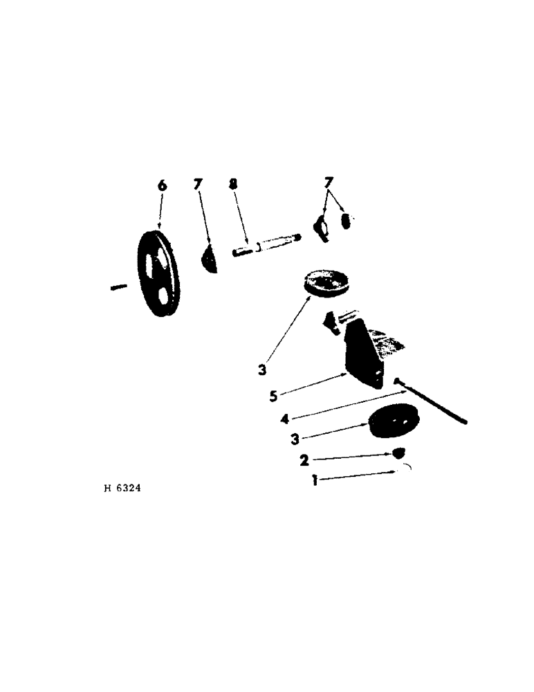 Схема запчастей Case IH 201 - (A-068[A]) - PLATFORM DRIVE SHAFT AND IDLER (14) - MAIN GEARBOX & DRIVE