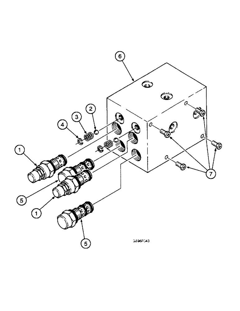 Схема запчастей Case IH 1800 - (8-39A) - MOTOR CONTROL VALVE ADD-ON MODULE TWO STATION (07) - HYDRAULICS