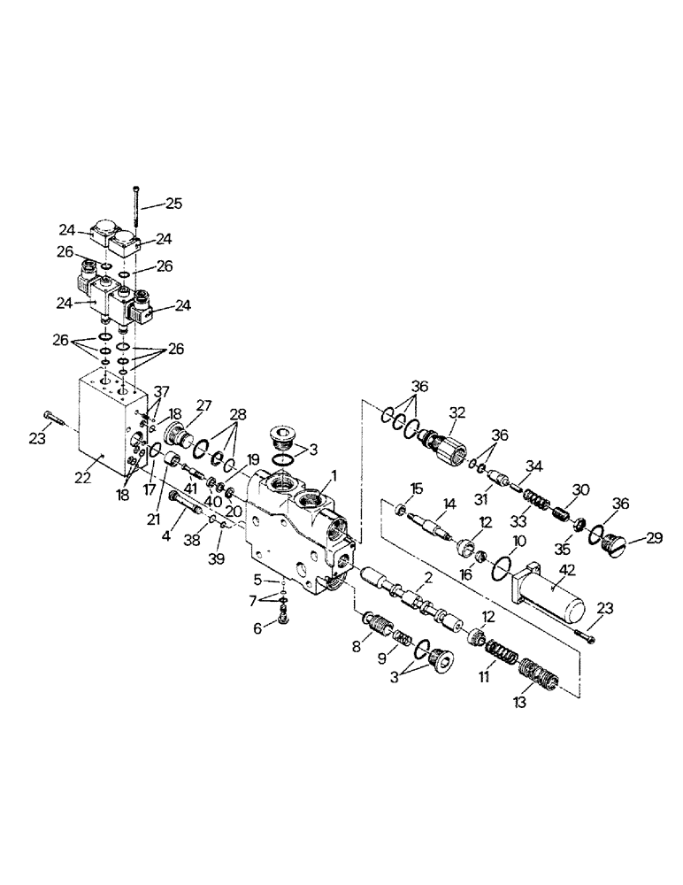 Схема запчастей Case IH CP-1325 - (08-21) - VALVE SECTION ASSEMBLY, 3-POINT HITCH (07) - HYDRAULICS