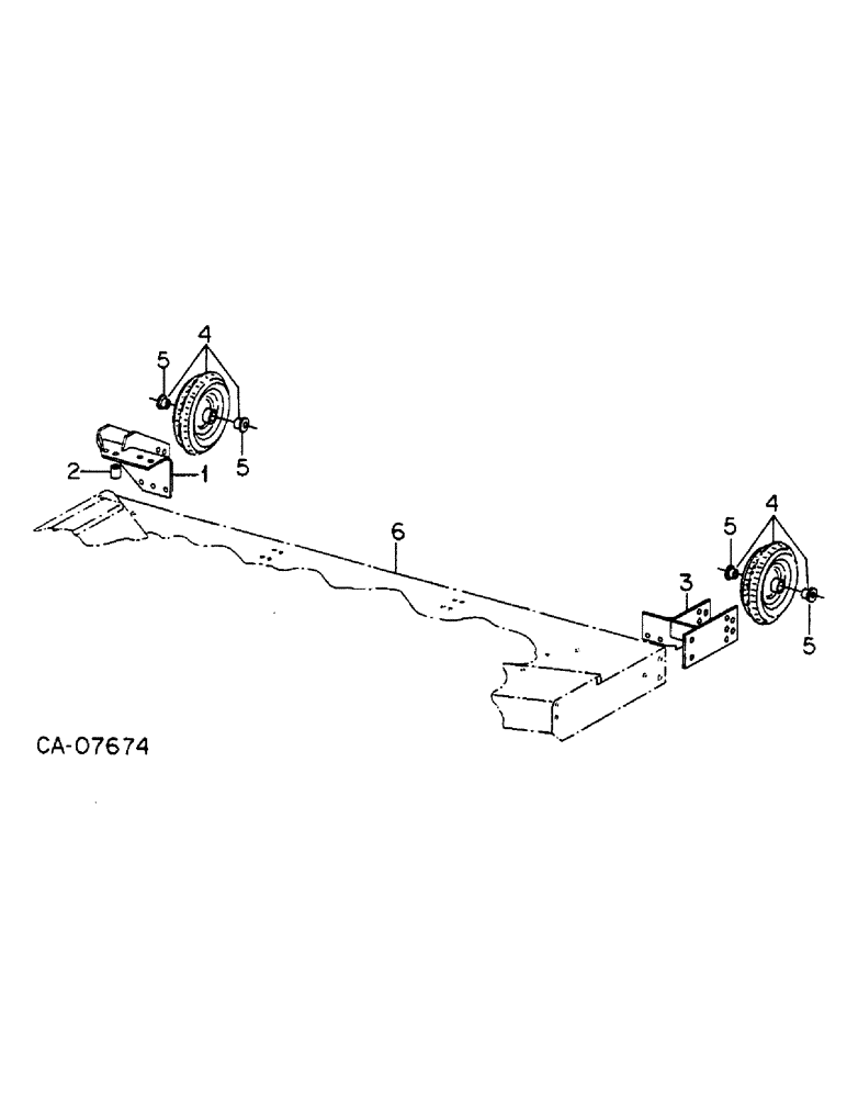 Схема запчастей Case IH 3160A - (E-25) - 3160 SERIES A ROTARY MOWER, GAUGE WHEEL ATTACHMENT 