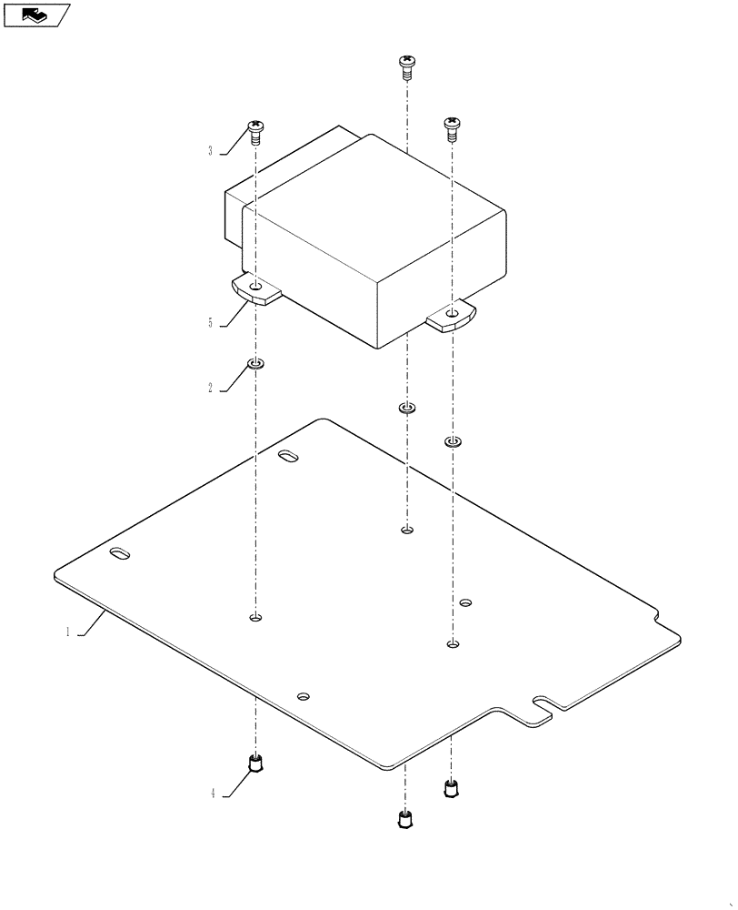 Схема запчастей Case IH TITAN 4530 - (55.640.01) - CONTROLLER ASSEMBLY, TRANSMISSION (55) - ELECTRICAL SYSTEMS