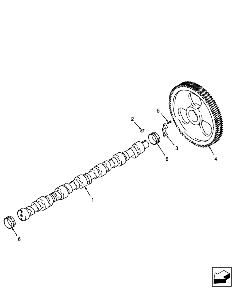 Схема запчастей Case IH 2577 - (10.106.01) - CAMSHAFT (10) - ENGINE