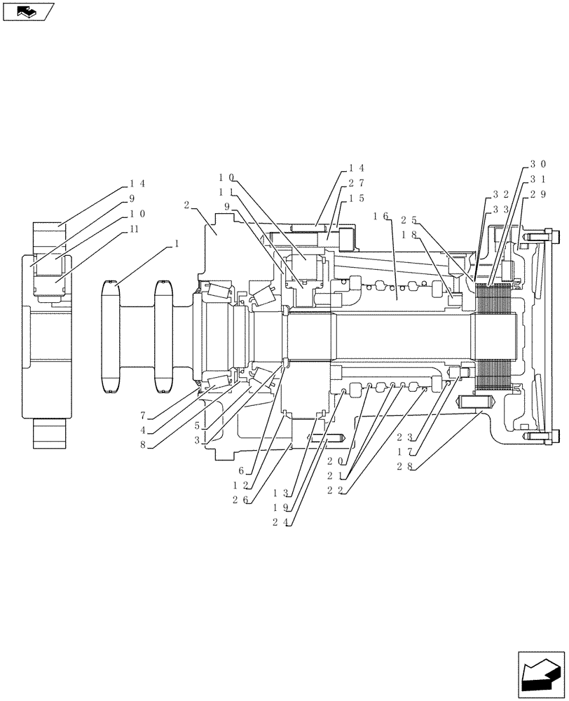 Схема запчастей Case IH SR175 - (29.353.AD[05]) - MOTOR, REXROTH DRIVE MOTOR 2SPD (SR175,SV185) (29) - HYDROSTATIC DRIVE