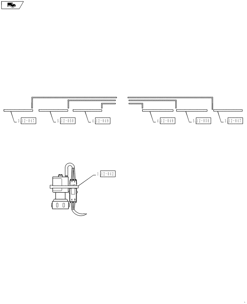 Схема запчастей Case IH 4420 - (12-041) - AIM 100’ X 20" SOL GROUP, 5 WAY (06) - ELECTRICAL