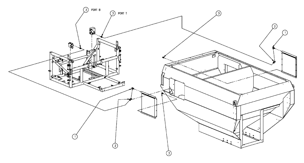 Схема запчастей Case IH 438 - (06-014) - HYDRAULIC GROUP, BOX COOLER Hydraulic Plumbing