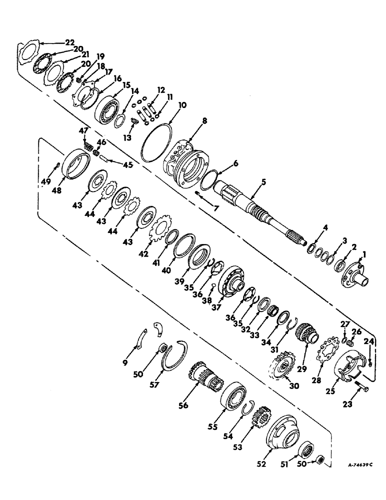 Схема запчастей Case IH 21456 - (07-11) - DRIVE TRAIN, TORQUE AMPLIFIER (04) - Drive Train