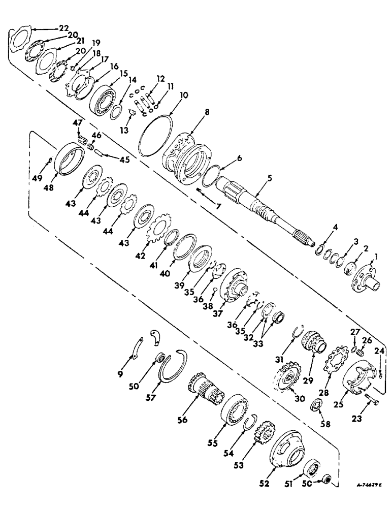 Схема запчастей Case IH 3788 - (07-54) - DRIVE TRAIN, TORQUE AMPLIFIER, GEAR DRIVE TRACTORS, 3788 TRACTORS (04) - Drive Train