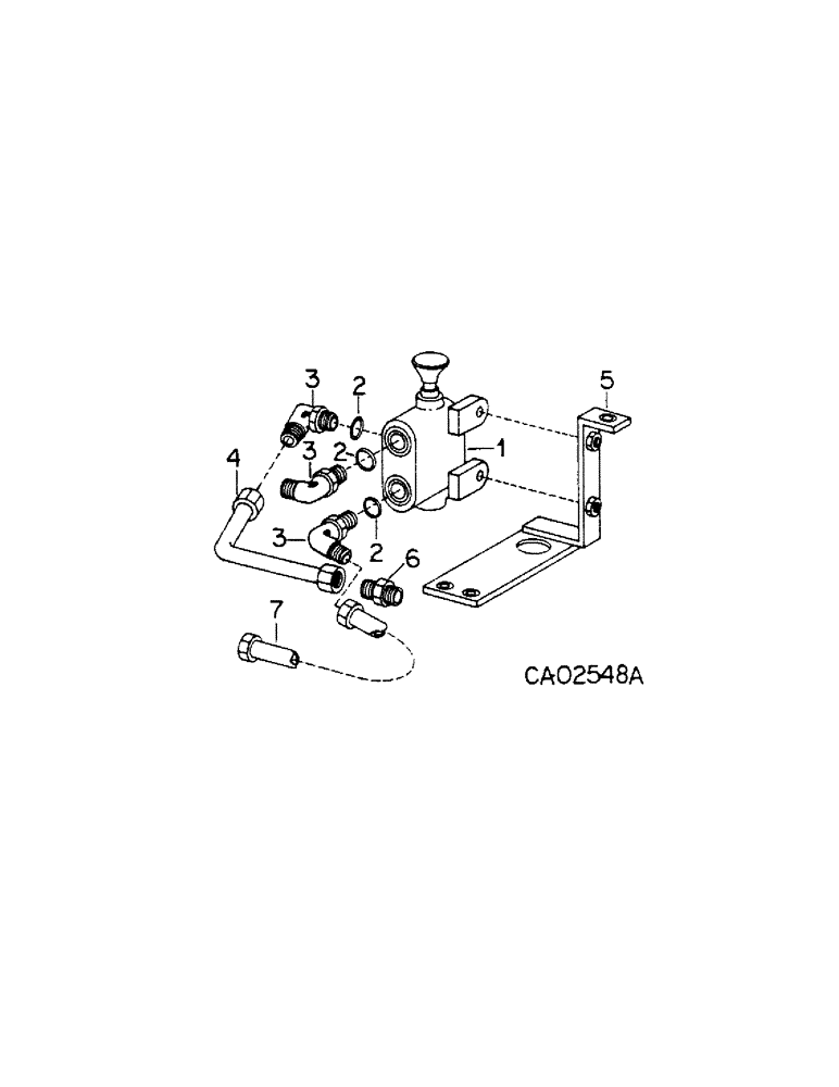 Схема запчастей Case IH 185 - (10-14) - HYDRAULICS, HYDRAULICS SELECTOR VALVE AND CONNECTIONS (07) - HYDRAULICS