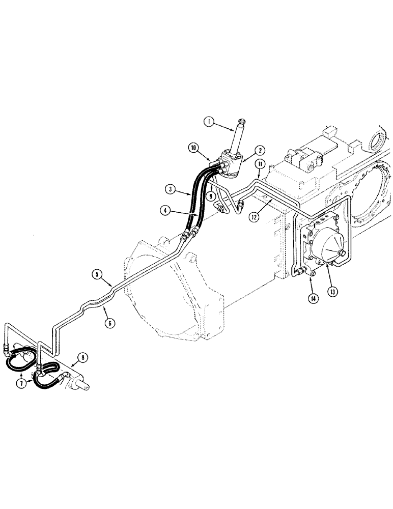 Схема запчастей Case IH 395 - (1-012) - PICTORIAL INDEX, POWER STEERING SYSTEM, WITHOUT 2 SPEED POWER SHIFT (00) - PICTORIAL INDEX