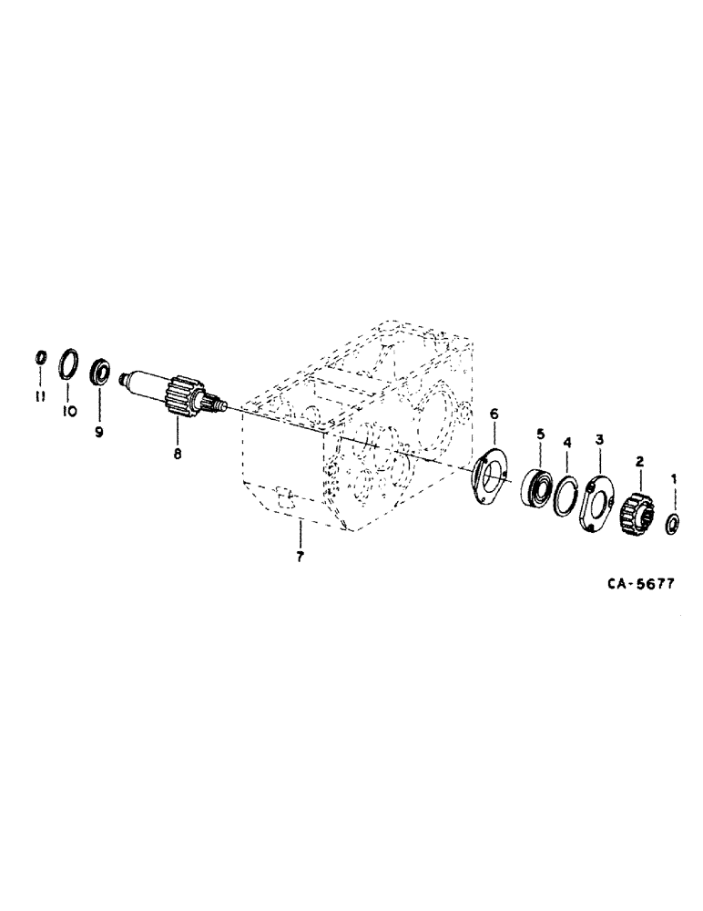 Схема запчастей Case IH 1420 - (07-03) - DRIVE TRAIN, TRANSMISSION, INTERMEDIATE SHAFT Drive Train