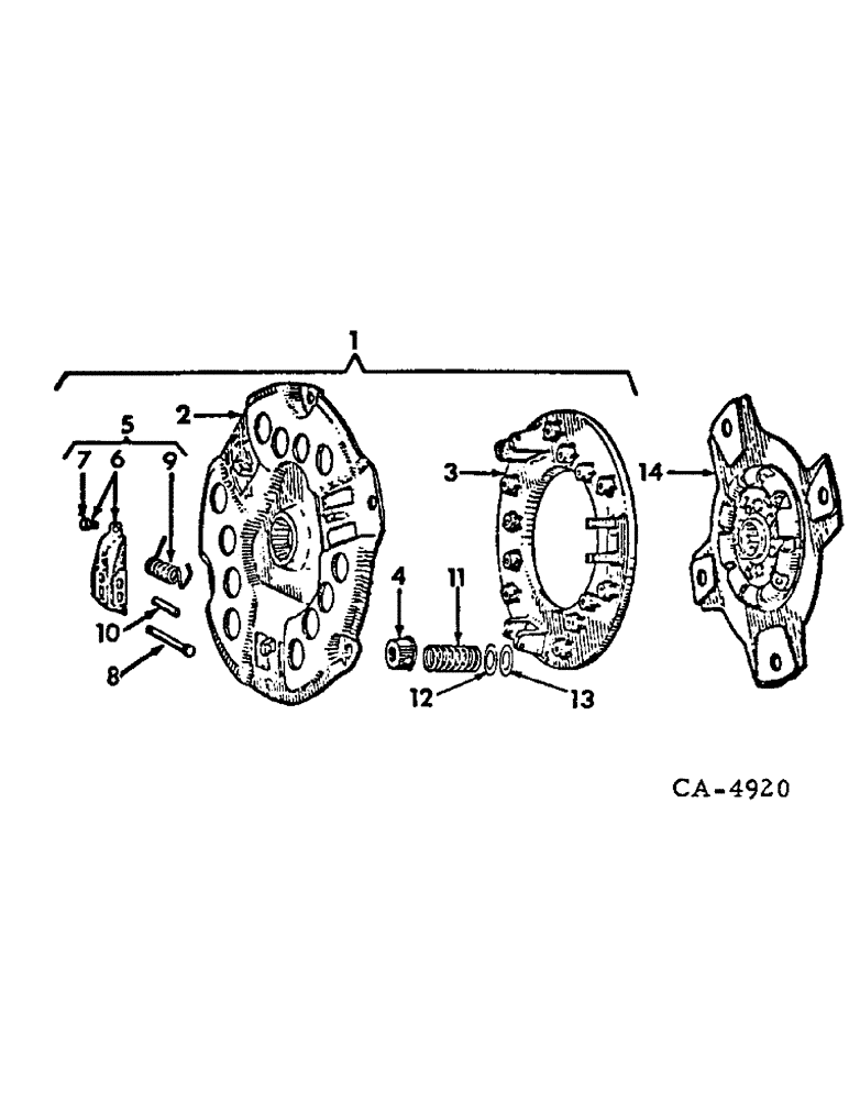 Схема запчастей Case IH 3688HC - (07-02) - DRIVE TRAIN, CLUTCH (04) - Drive Train