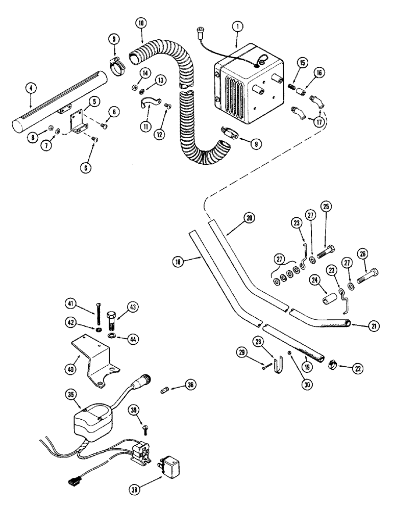 Схема запчастей Case IH M570AT - (100) - HEATER AND DEFROSTER (09) - CHASSIS