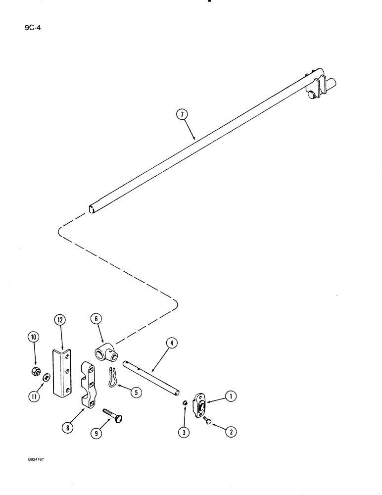 Схема запчастей Case IH 1020 - (9C-04) - AUGER FINGERS, MODELS WITH AUGER DRIVE ON LEFT-HAND SIDE OF HEADER (WITH KNIFE DRIVE) (58) - ATTACHMENTS/HEADERS