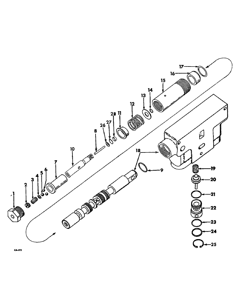 Схема запчастей Case IH 21026 - (10-34) - HYDRAULICS, HYDRAULIC CONTROL VALVE (07) - HYDRAULICS