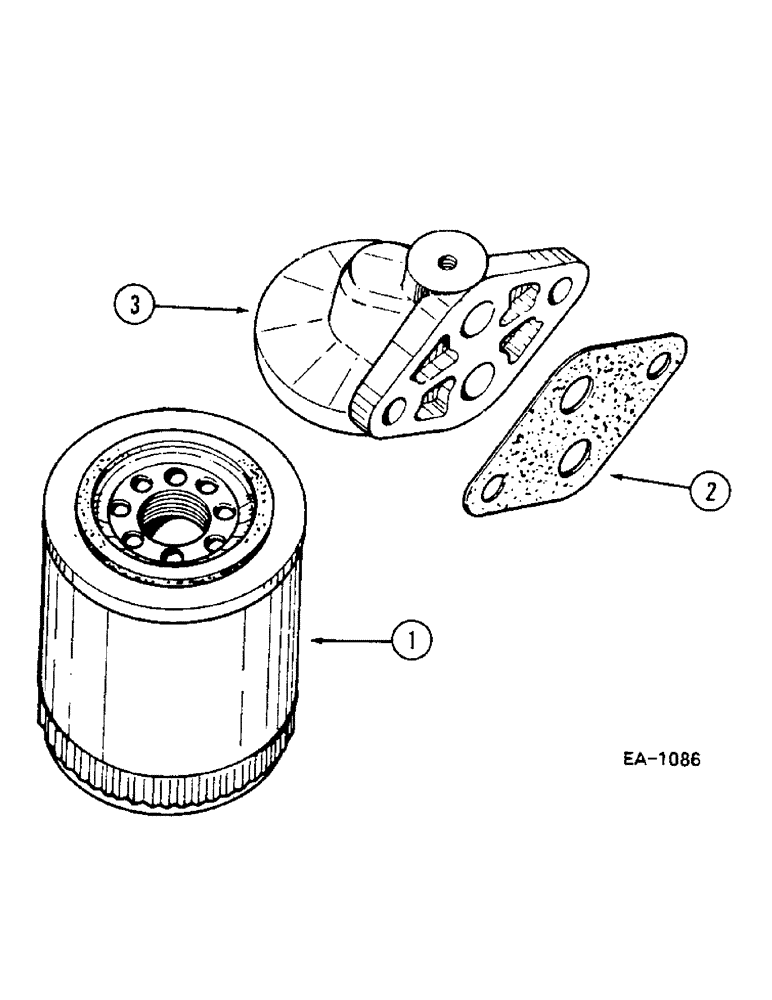 Схема запчастей Case IH 685 - (2-046) - OIL FILTER (02) - ENGINE