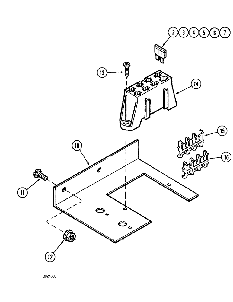 Схема запчастей Case IH 1666 - (4-41A) - FUSE AND FUSE BLOCK (06) - ELECTRICAL