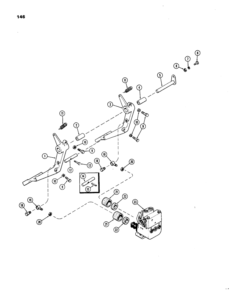 Схема запчастей Case IH 1270 - (146) - POWER ASSIST BRAKE SYSTEM, BRAKE PEDALS AND CIRCUITRY (07) - BRAKES