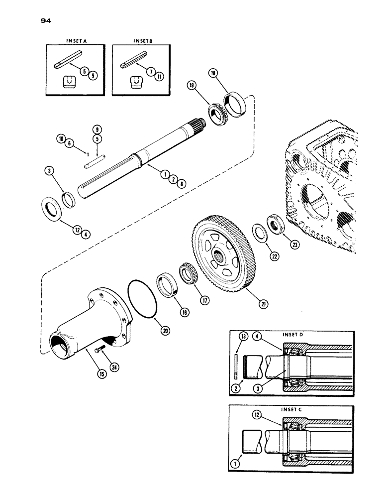 Схема запчастей Case IH 1030 - (094) - REAR AXLE (06) - POWER TRAIN