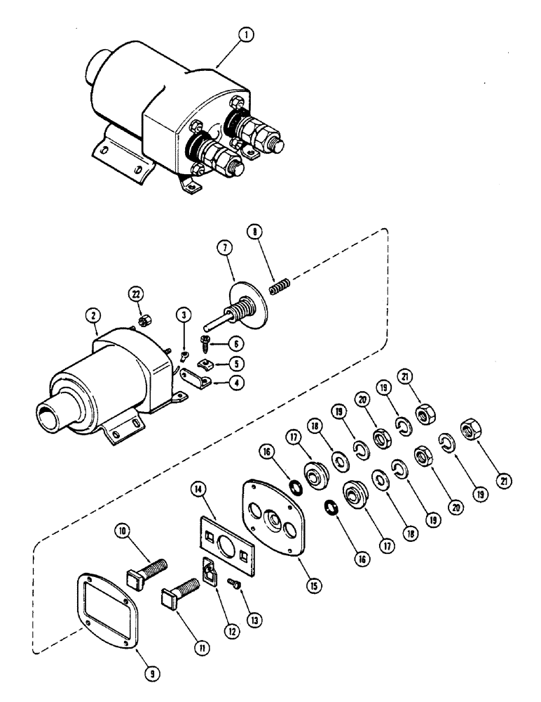 Схема запчастей Case IH 2670 - (112) - STARTER SOLENOID (04) - ELECTRICAL SYSTEMS