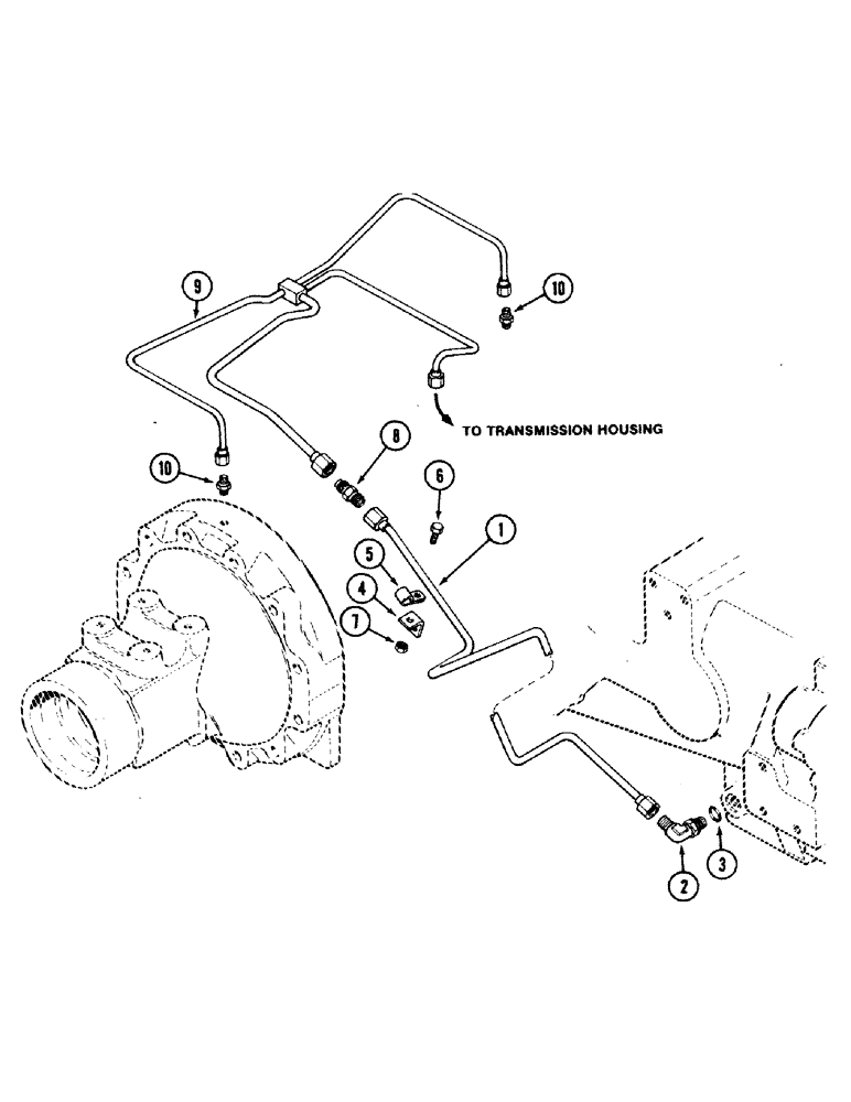 Схема запчастей Case IH 2594 - (6-070) - PLANETARY LUBRICATION TUBES (06) - POWER TRAIN