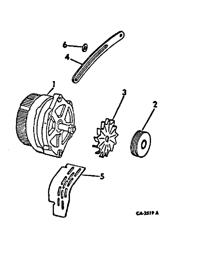 Схема запчастей Case IH HYDRO 186 - (08-02) - ELECTRICAL, ALTERNATOR-GENERATOR MOUNTING (06) - ELECTRICAL