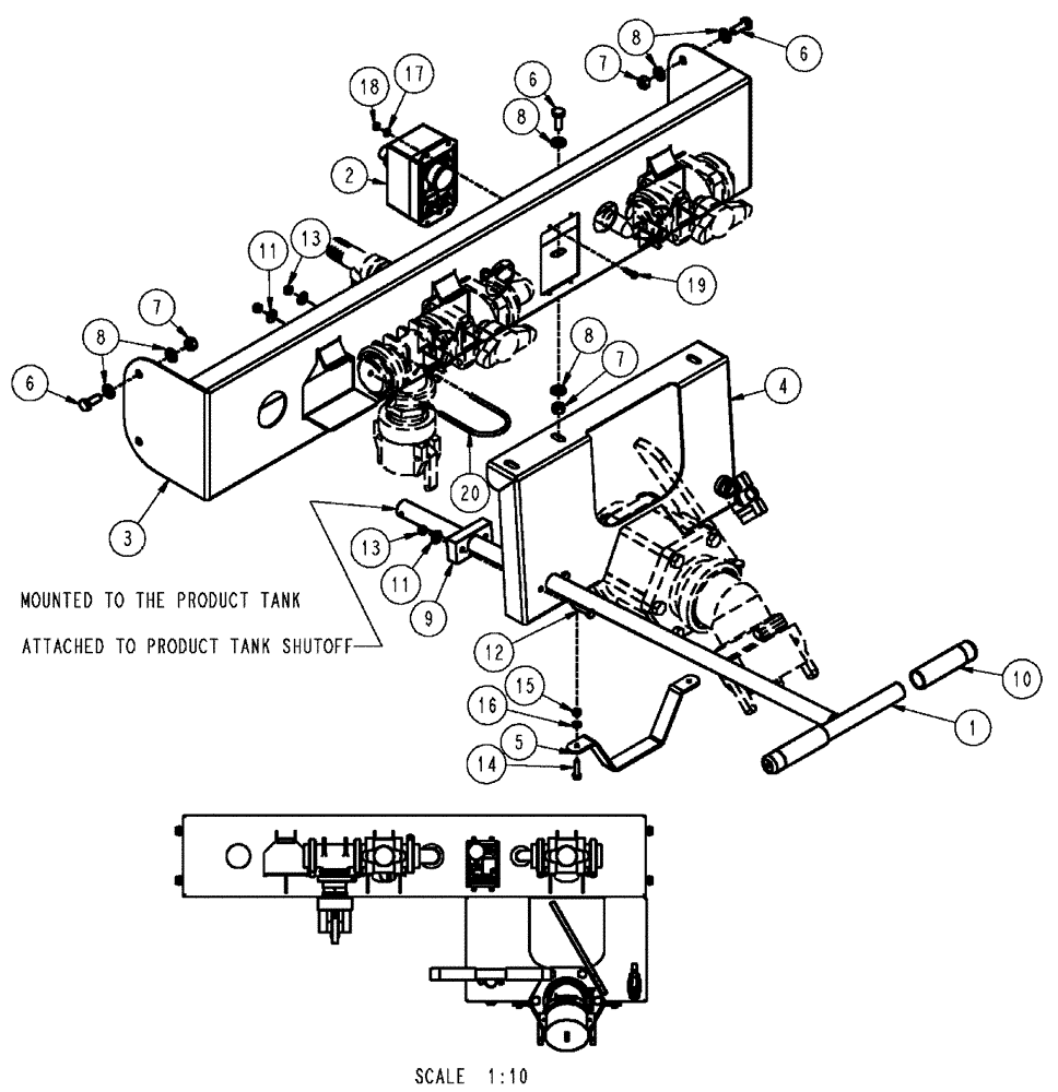 Схема запчастей Case IH SPX3320 - (09-007) - FILL STATION GROUP Liquid Plumbing