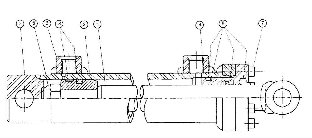 Схема запчастей Case IH 3150 - (07-013) - ACTIVE SUSPENSION Cylinders