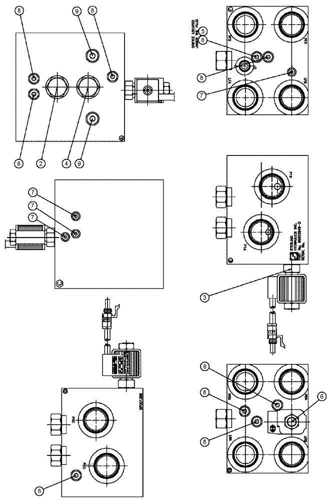 Схема запчастей Case IH SPX3310 - (06-033) - LOADSHARE MANIFOLD - BEFORE SERIAL #20002 Hydraulic Plumbing