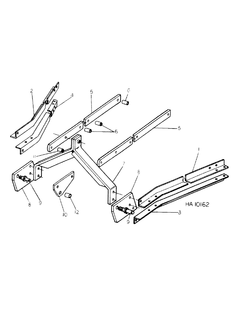 Схема запчастей Case IH 45 - (B-09) - THREE POINT HITCH 