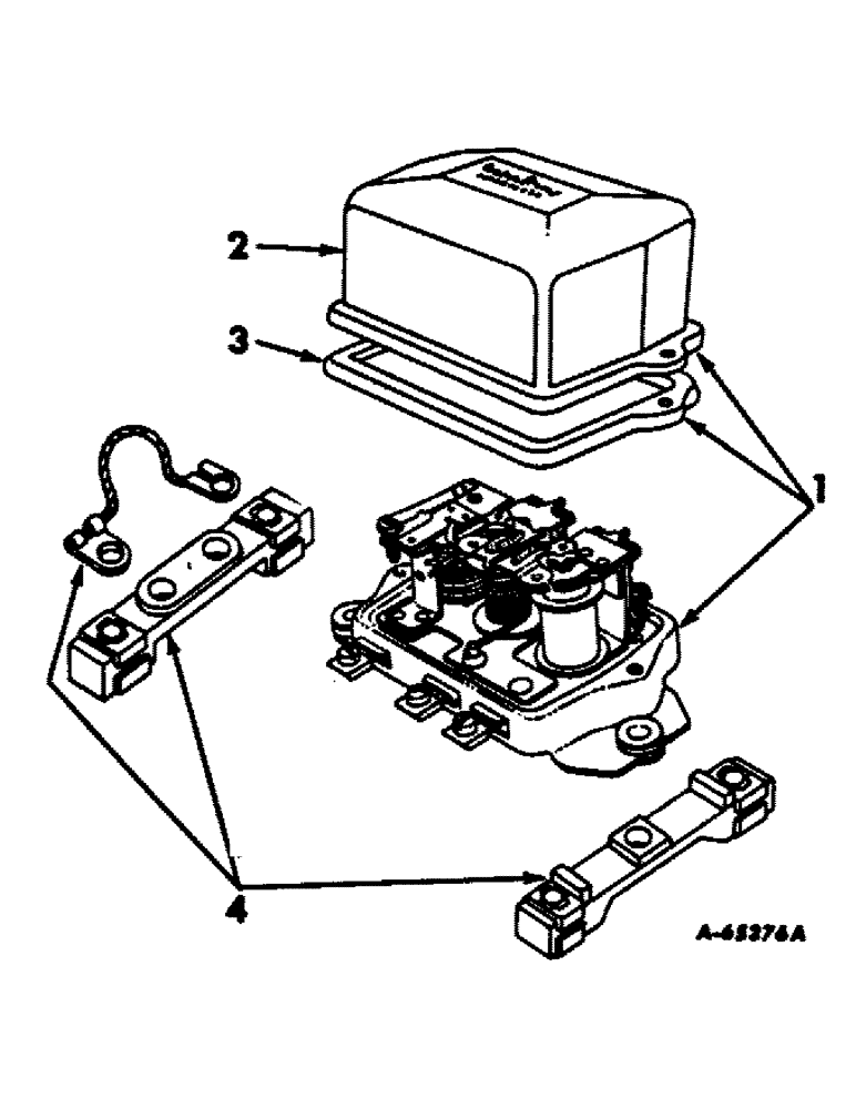 Схема запчастей Case IH 403 - (234) - VOLTAGE REGULATOR, DELCO-REMY, COMBINE S/N 940 AND BELOW (55) - ELECTRICAL SYSTEMS