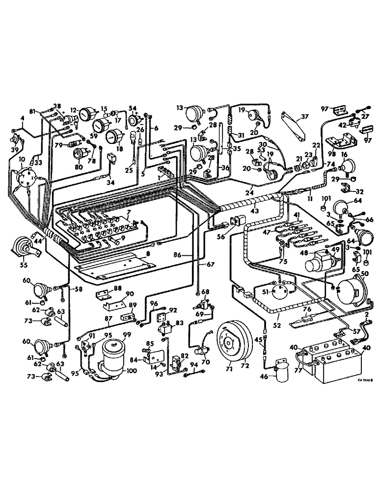 Схема запчастей Case IH 715 - (08-16) - ELECTRICAL, WIRING DIAGRAM, DIESEL ENGINE, SERIAL NO. 5329 AND ABOVE (06) - ELECTRICAL