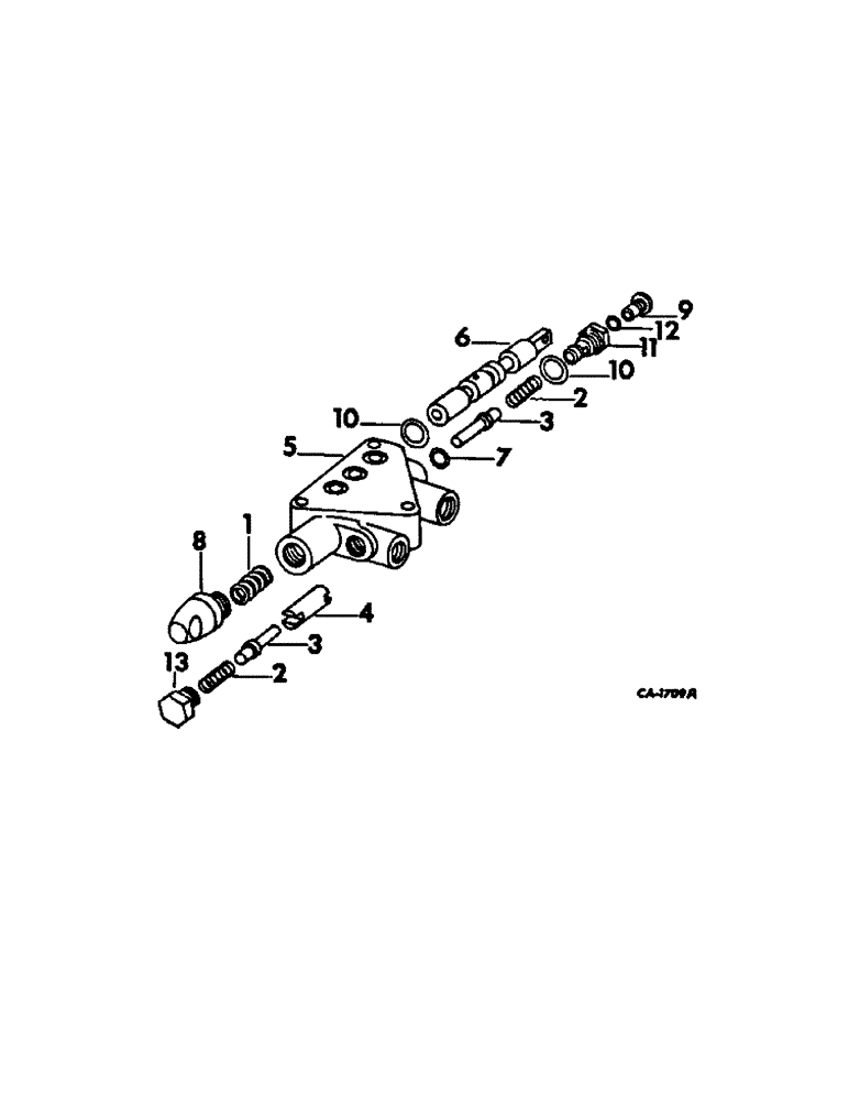 Схема запчастей Case IH 715 - (10-29) - HYDRAULICS, PROPULSION OR REEL LIFT VALVE SECTION (07) - HYDRAULICS