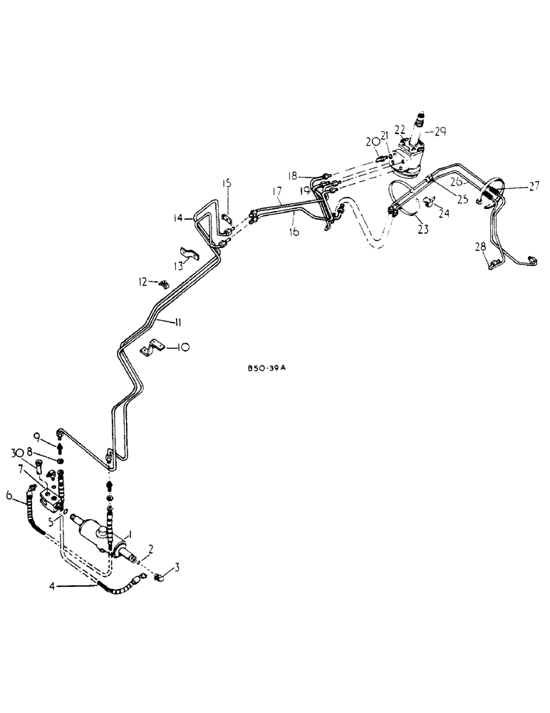 Схема запчастей Case IH 784 - (10-009) - POWER STEERING, DANFOSS (07) - HYDRAULICS