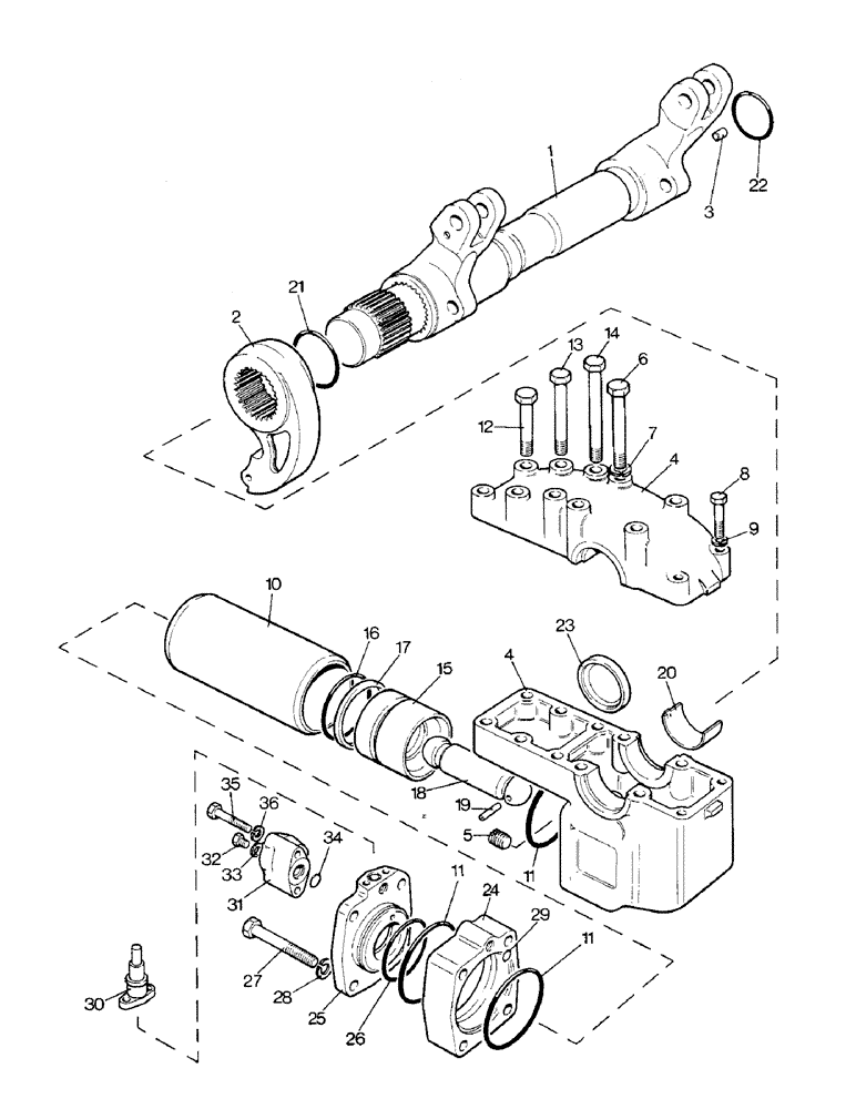 Схема запчастей Case IH 1690 - (L01-1) - RAMSHAFT AND RAM CYLINDER (09) - IMPLEMENT LIFT