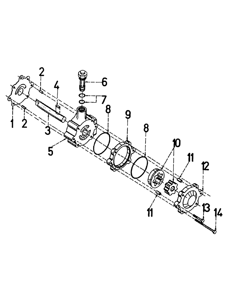 Схема запчастей Case IH 7700 - (B04-03) - CHARGE PUMP Hydraulic Components & Circuits