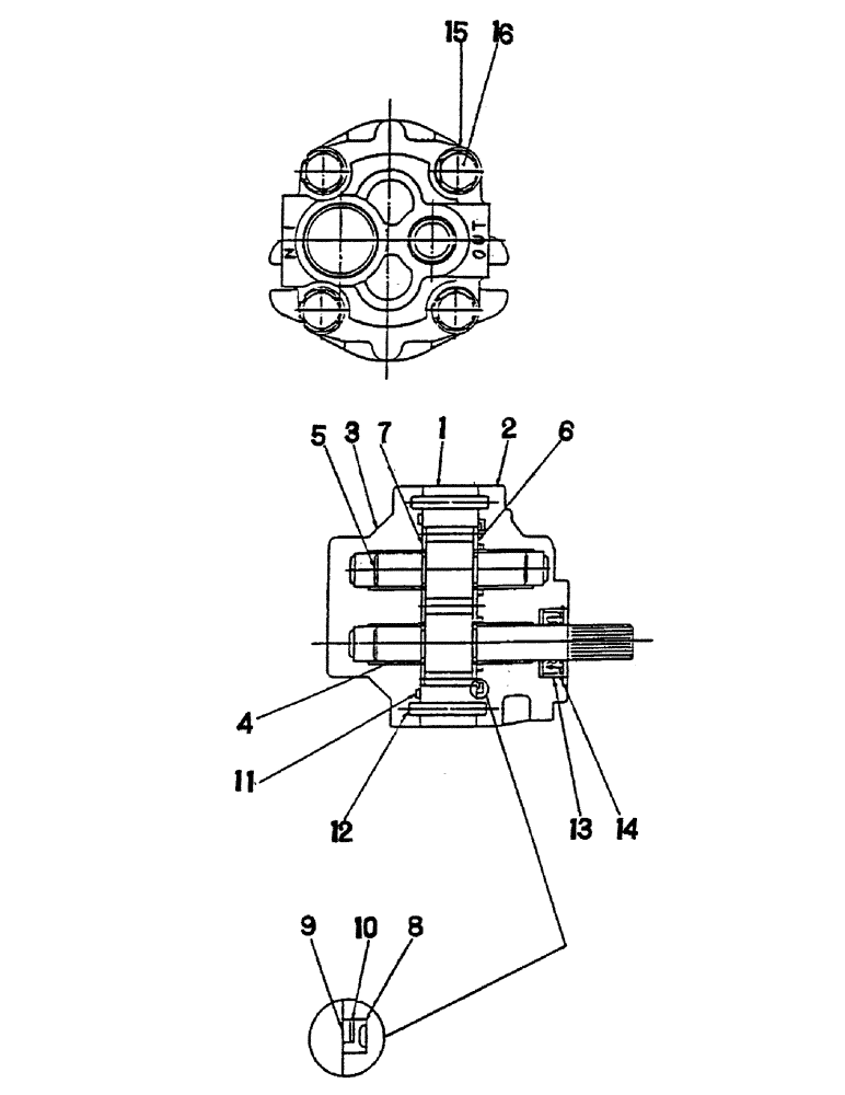 Схема запчастей Case IH 284 - (10-20) - HYDRAULICS, HYDRAULIC PUMP (07) - HYDRAULICS