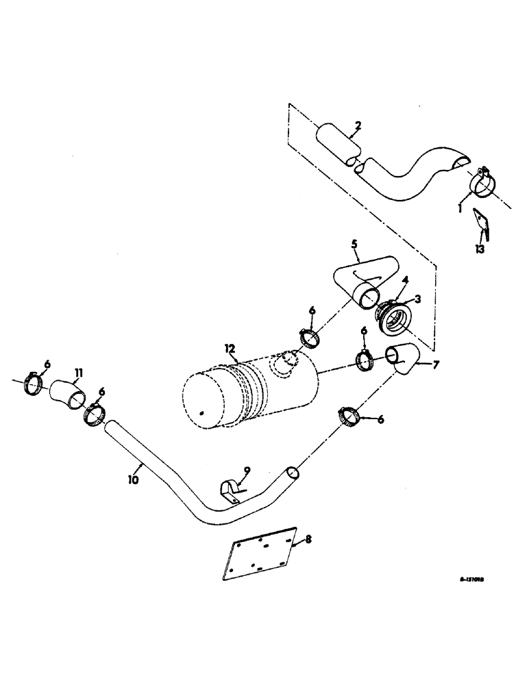 Схема запчастей Case IH 616 - (E-04) - FUEL SYSTEM, AIR CLEANER AND CONNECTIONS, GASOLINE AND LP (02) - FUEL SYSTEM