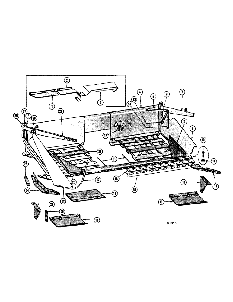 Схема запчастей Case IH 950 - (50) - HEADER PLATFORM AND DIVIDERS (CONT"D) 