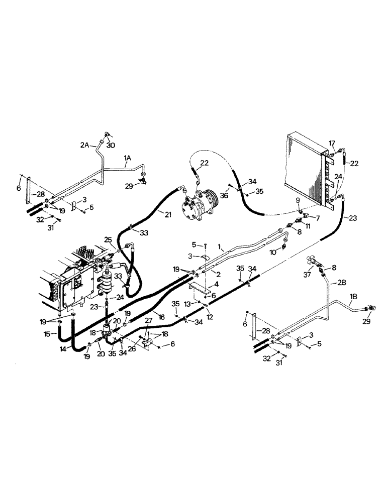 Схема запчастей Case IH CP-1400 - (03-10) - CLIMATE CONTROL PLUMBING (03) - Climate Control