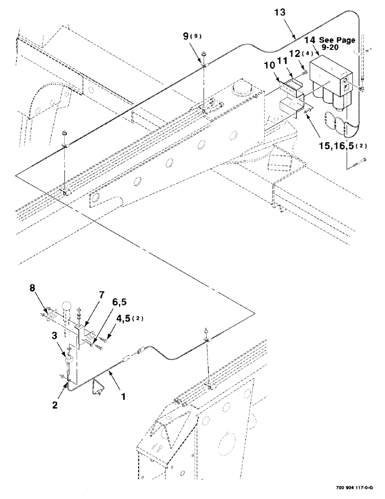 Схема запчастей Case IH 8312 - (9-24) - KIT- HYDRAULIC TILT, ELECTRICAL, HK10913 HYDRAULIC HEADER TILT KIT TO BE ORDER THRU WHOLEGOODS ONLY (35) - HYDRAULIC SYSTEMS